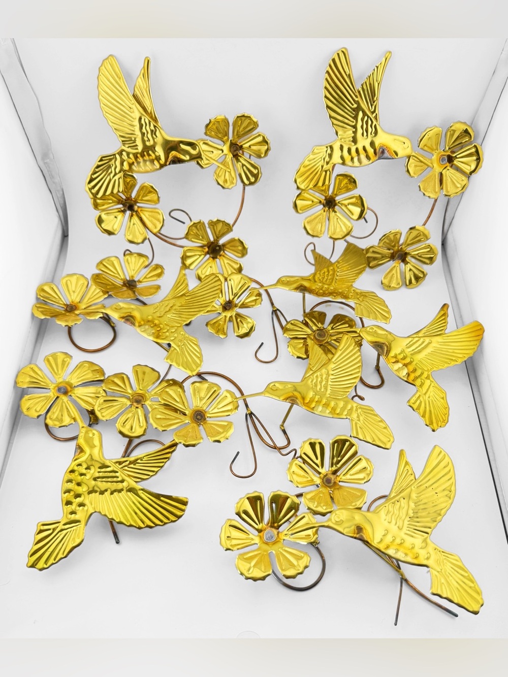 VTG HOMCO Hummingbird Wall Art Set